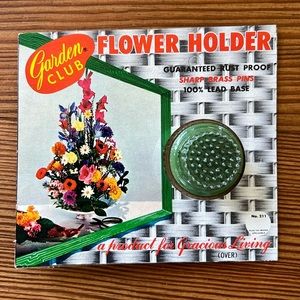 Vintage 1960’s Garden Club Flower Holder/Frog